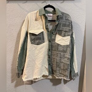 Pink Lily Paisley Shacket